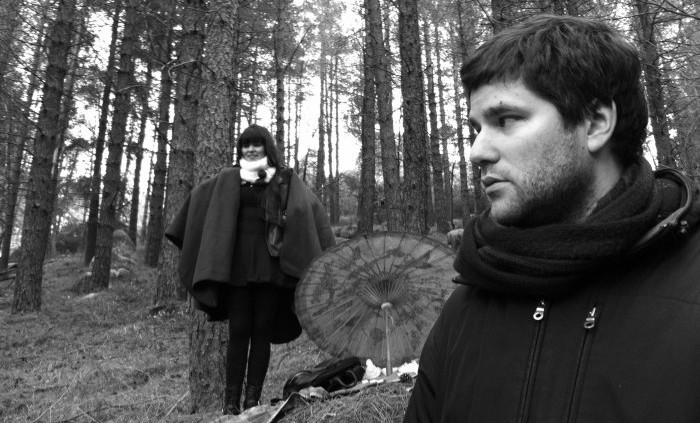 Director José Pedro Lopes with Forest of the Lost Souls star Daniela Love