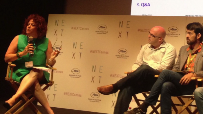 William on the panel at the 2015 Cannes Film Festival's NEXT pavilion