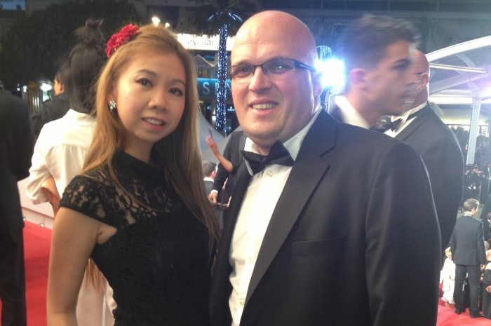 Weerada with FilmDoo co-founder William Page at the 2015 Cannes Film Festival