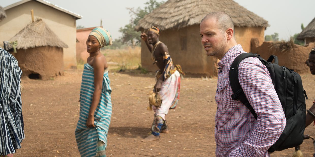 Photos in Ghana for Rene recording, in a village near Tamale.