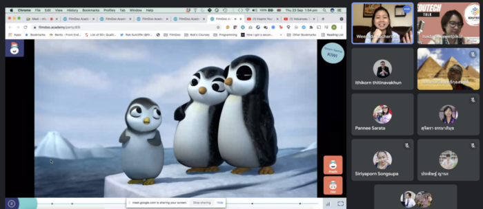 FilmDoo Academy's video-based lessons allow for simultaneous gameplay for learners around the world.